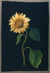 ひまわり（紙コラージュ）